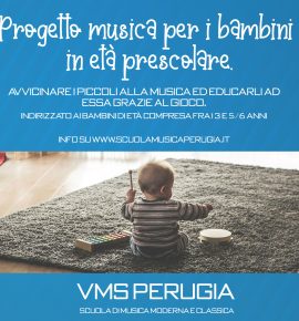 Progetto musica per i bambini in età prescolare.
